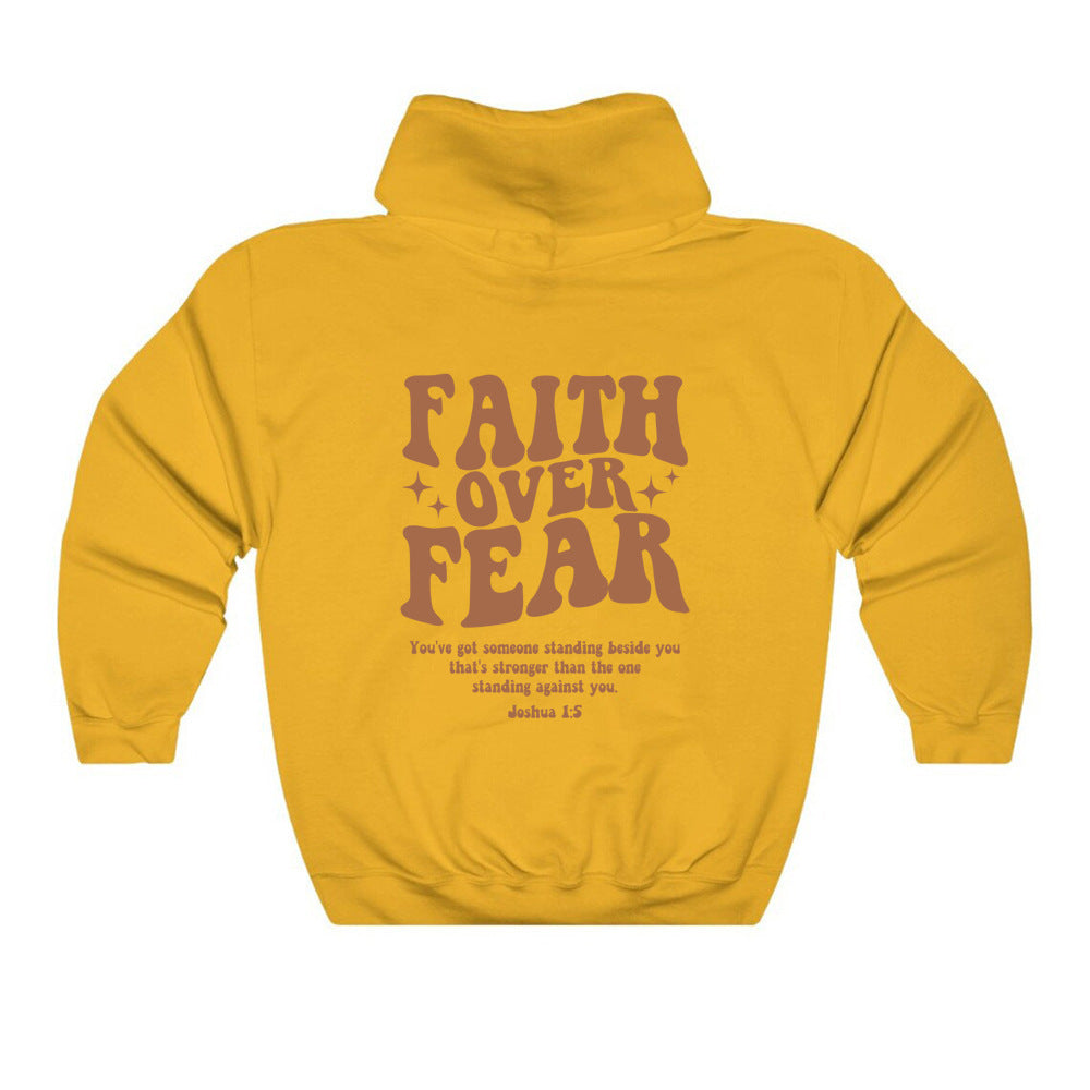 Faith Over Fear Hoodie Christian Sweatshirt Fashion Faith Shi