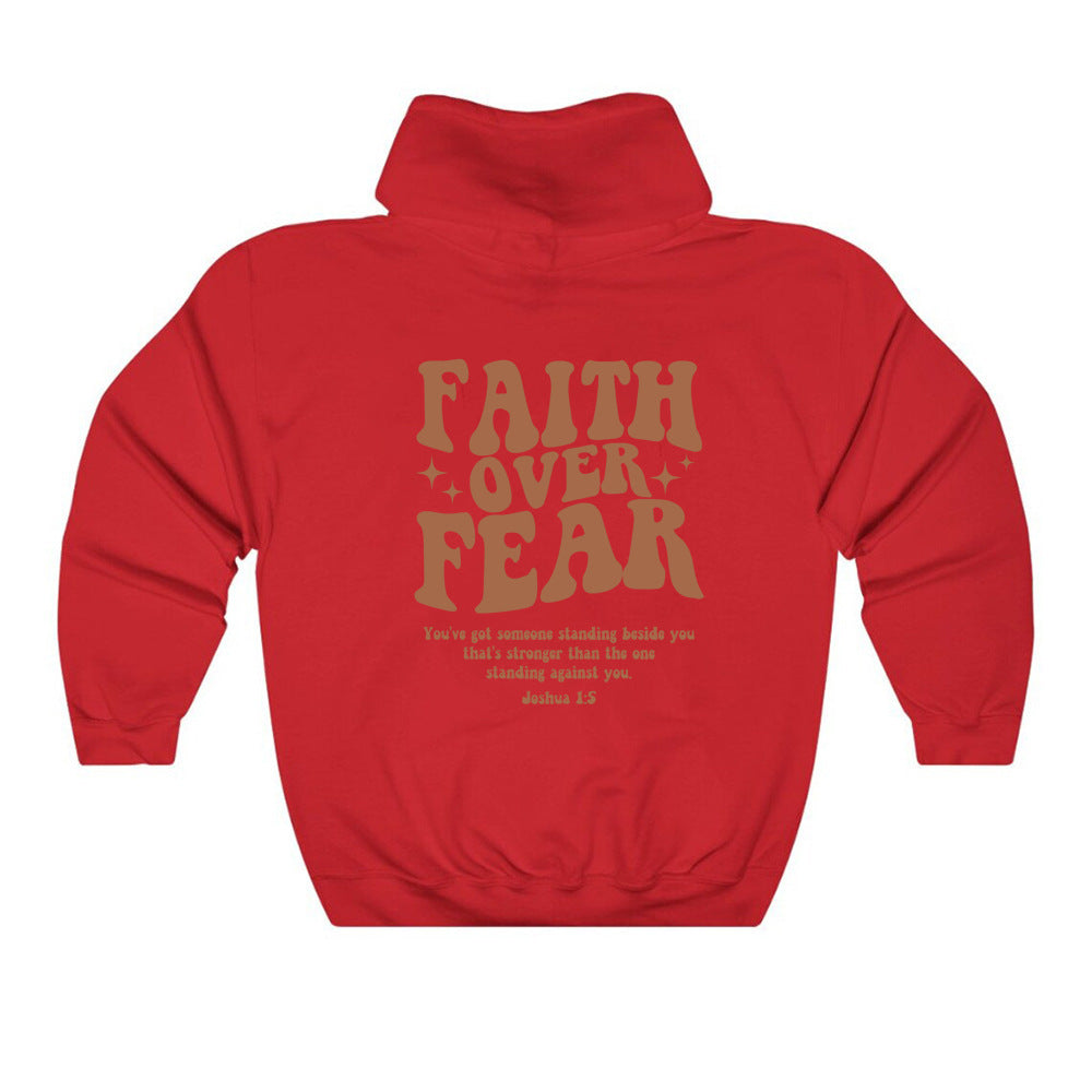 Faith Over Fear Hoodie Christian Sweatshirt Fashion Faith Shi